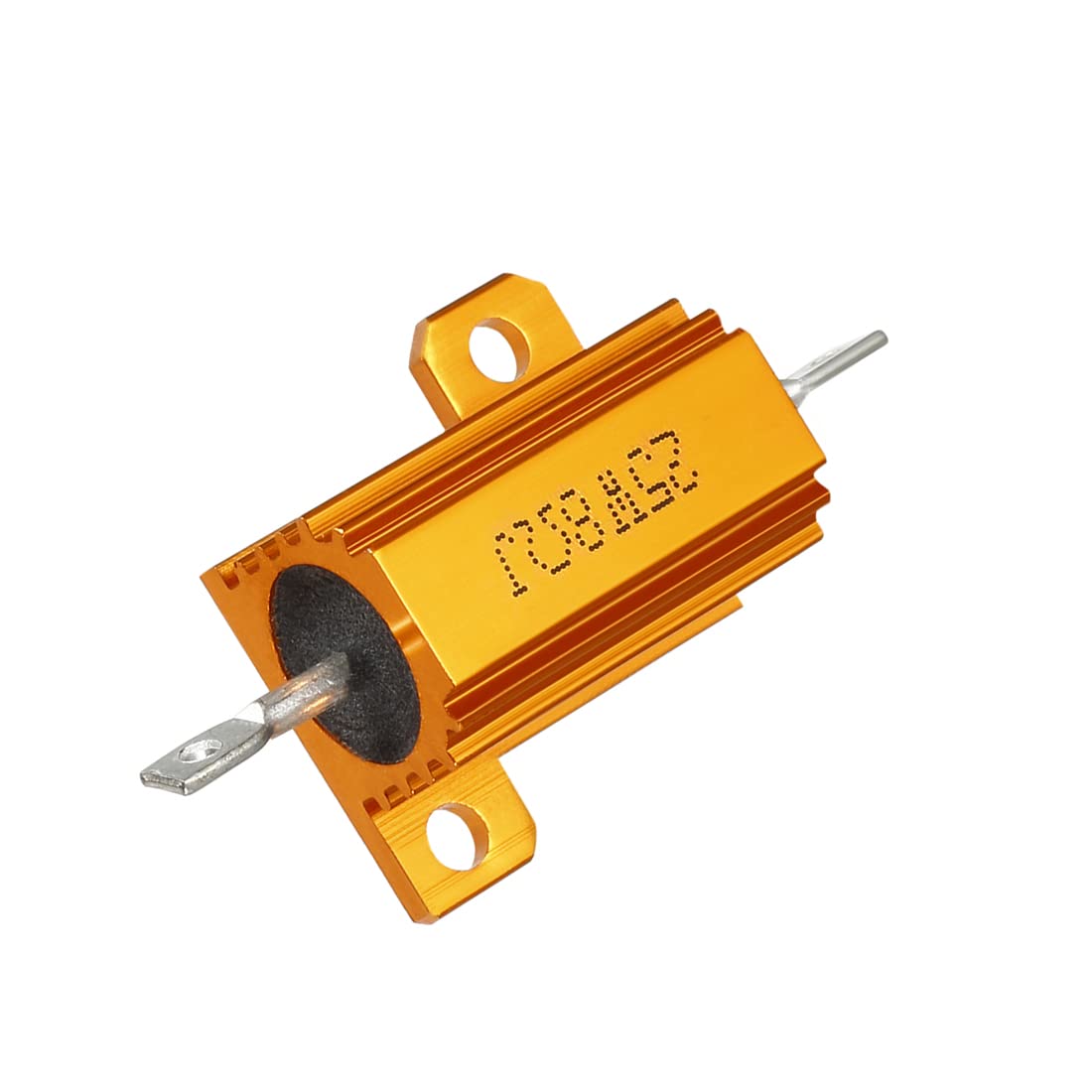 Uxcell 2-Pack 100W 30 Ohm Aluminum Housed Wirewound Resistors - Green, With Mounting Holes
