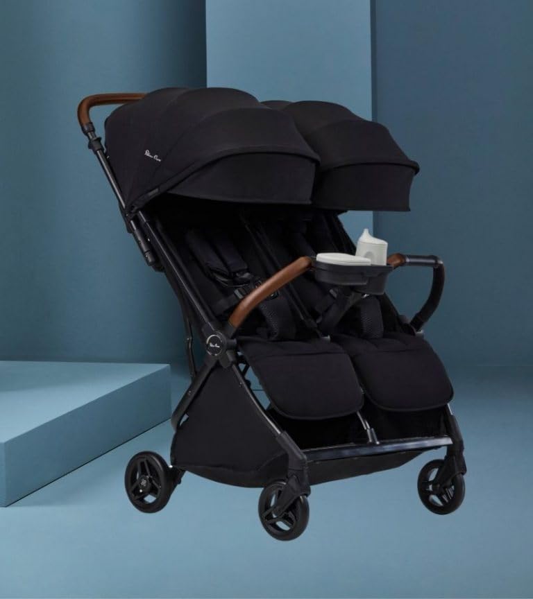 Miniatura 3 de Silver Cross Jet - Paquete de accesorios para cochecito doble (cochecito doble Jet + bolsa de viaje + bandeja de aperitivos para cochecito), color