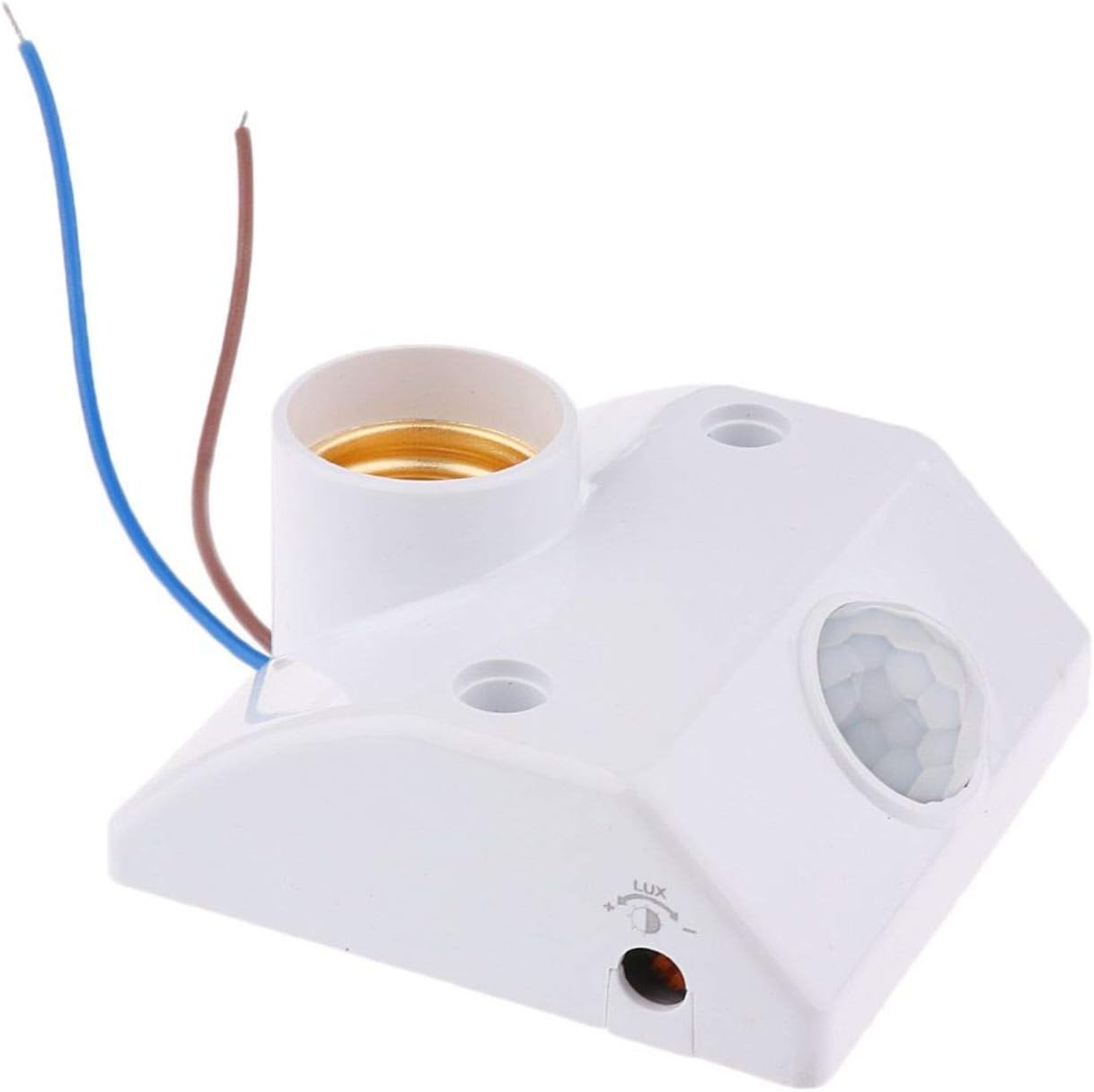 Robodo E27 PIR Infrared Motion Sensor LED Lamp Holder Control Switch, Multicolored (BE0364)