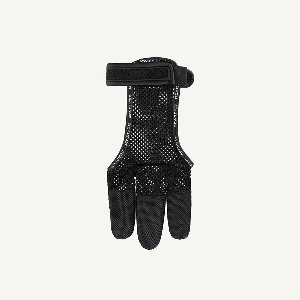 BEARPAW PRODUCTS Schießhandschuh Summer 3 Finger – Leichter Archery Bogenschießen Handschuh mit Mesh, atmungsaktiv & robust, für Recurve & Langbogen, präzise Schusskontrolle