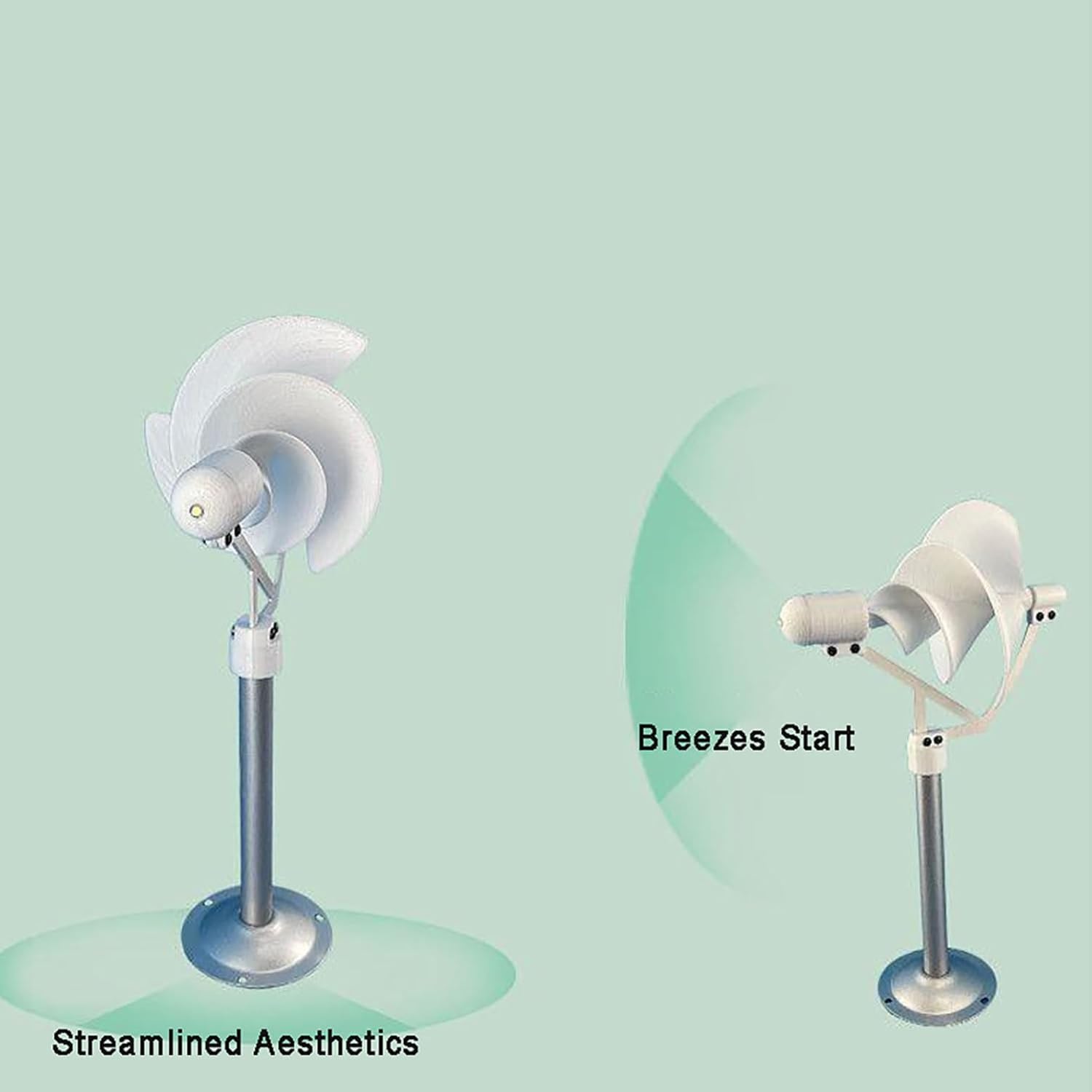 Modelo De Turbina Eólica DIY, Turbina Eólica Vertical De 12 V En Espiral con Base Antideslizante, Altura del Soporte De 190 Mm Y Potencia De Salida De 1-10 W, para Uso Marítimo, Doméstico