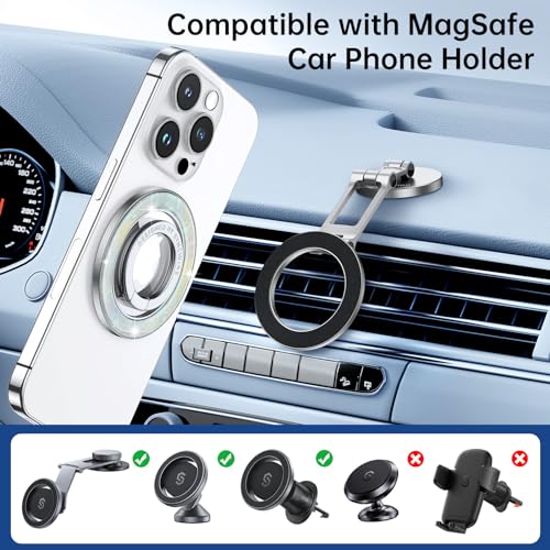 Suporte Magnético para Celular SYNCWIRE Compatível com MagSafe, Suporte para Anel de Telefone com Ro