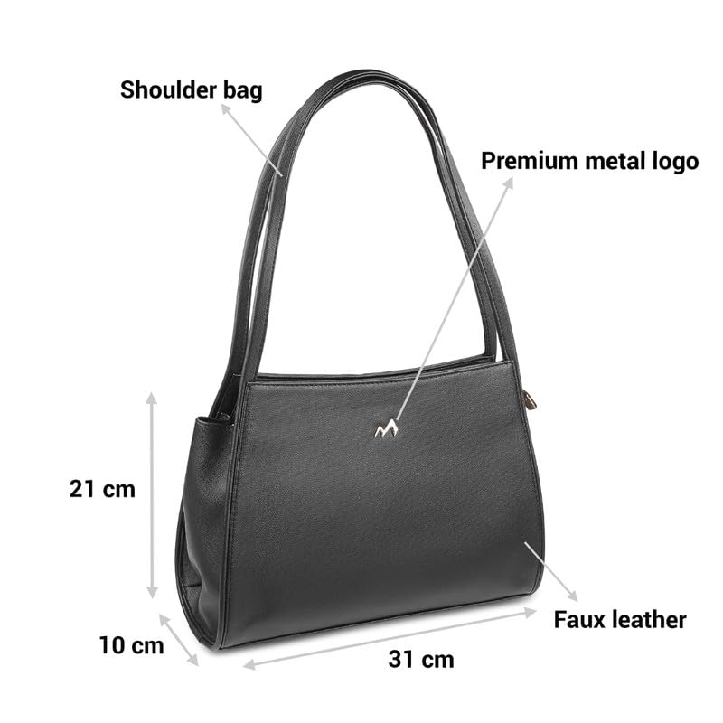 Image of Metro Faux Leather Premium Zipper Casual Shoulder Bag For Women