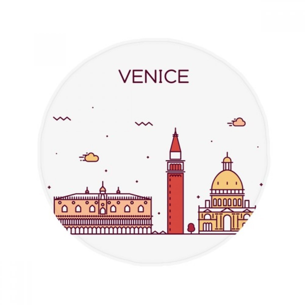 Tapis de cuisine Venise Italie rond 80cm idée cadeau déco salon et entrée maison