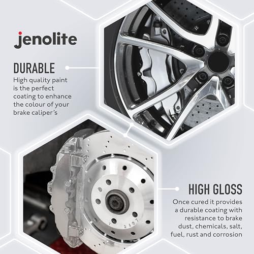JENOLITE 3 x Bremssattelfarbe – Silber – 3 x 400 ml (Restore & Transform Auto Bremssattel)