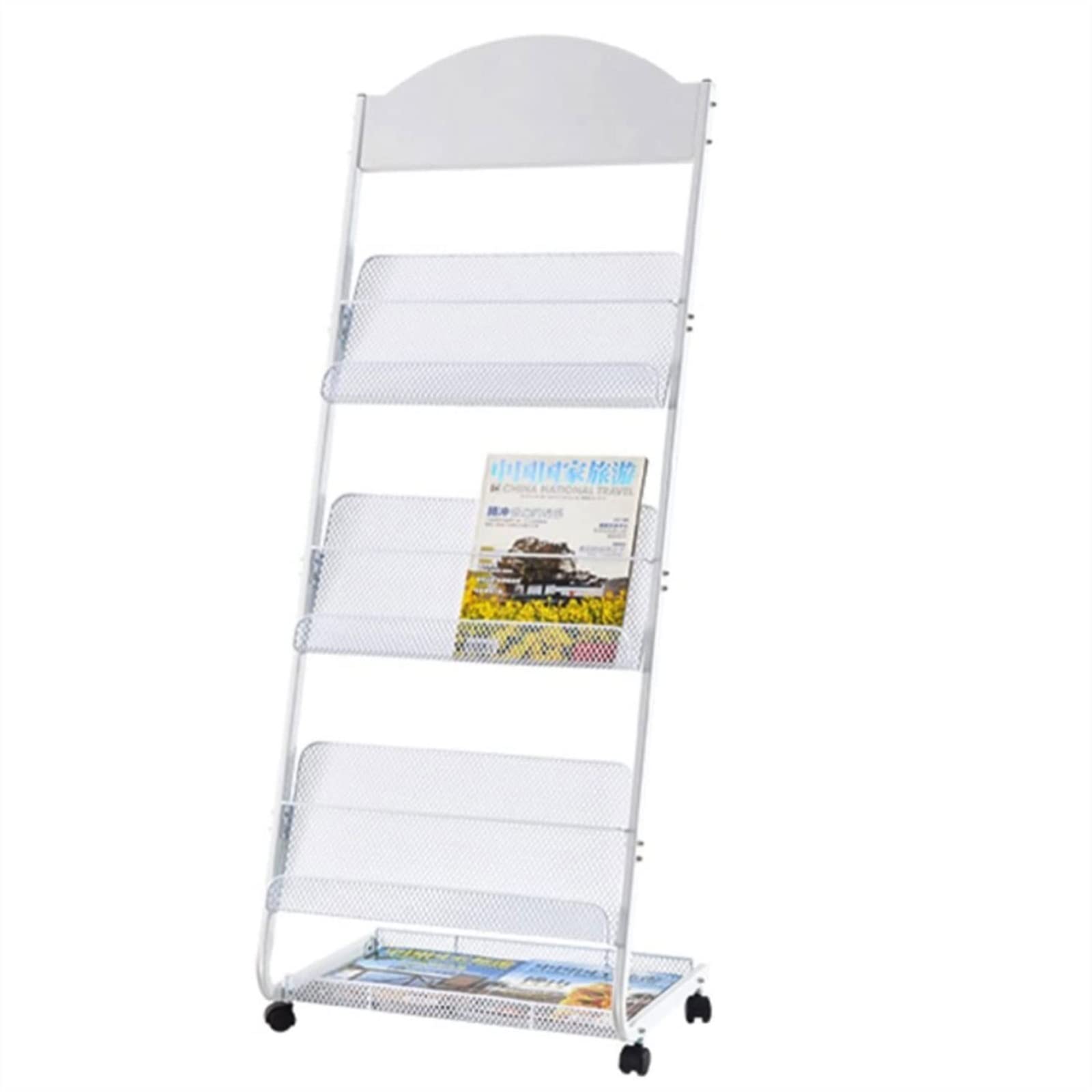 Présentoir à magazines portable pour le hall d'hôtel et la réception