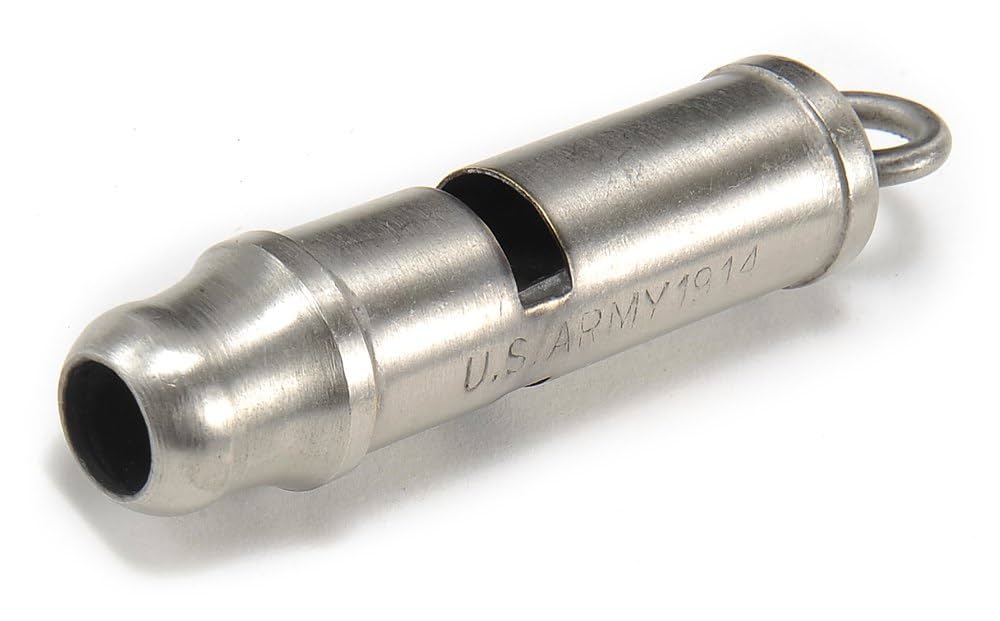 米軍 実物 WW2 ホイッスル US(米軍) WWII ミリタリー・ホイッスル(ブラス製)/チェーン