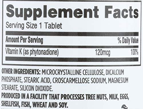 365 by Whole Foods Market, Vitamin K 120 MCG, 100 Tablets - image 4