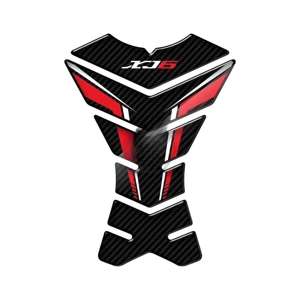 Protection de réservoir moto aspect carbone pour XJ6 en balade