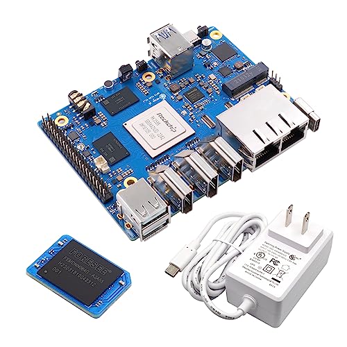 Image of Orange Pi 5 Plus 8G with 64GB eMMC Module RK3588 8 Core 64 Bit Single Board Computer, 2.4GHz Frequency Open Source Board Run Orange Pi OS,Android,Debian,Ubuntu (Pi 5 Plus 8G+64GB eMMC+TC Supply)
