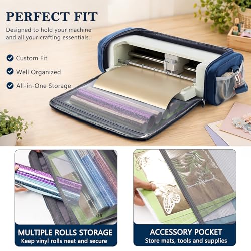 Image of IMAGINING Carrying Case Bag for Cricut Explore 5, Large Opening Storage for Cricut Accessories and Suppliers