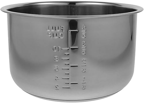 Miniatura 1 de Luxshiny Olla de arrocera interior de 5 l 5.5 in antiadherente olla de cocina de acero inoxidable tazón de sushi olla vaporera tanque interior cubo