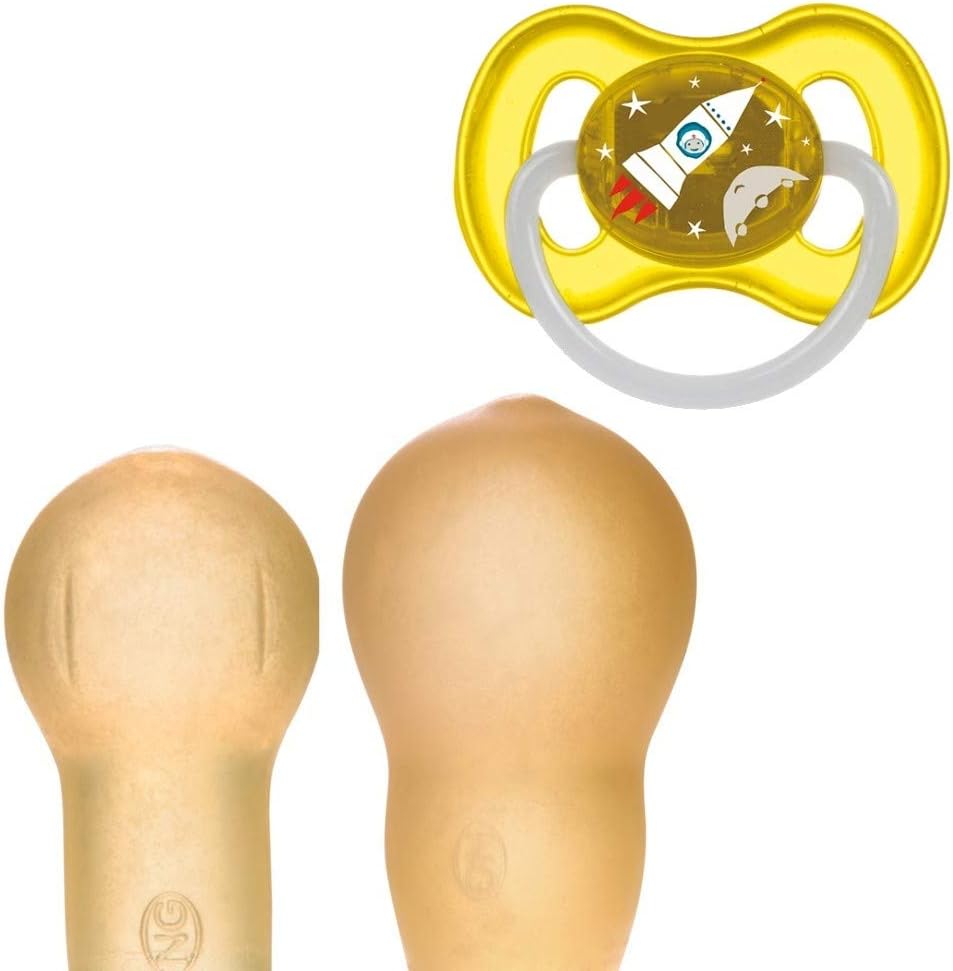 Canpol Space Soother Cherry Shape Latex (Yellow, 0-6 m)