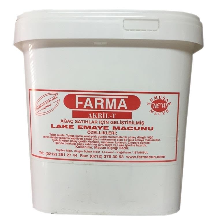 Gürçay Hırdavat Farma Lake Macunu Beyaz 3kg