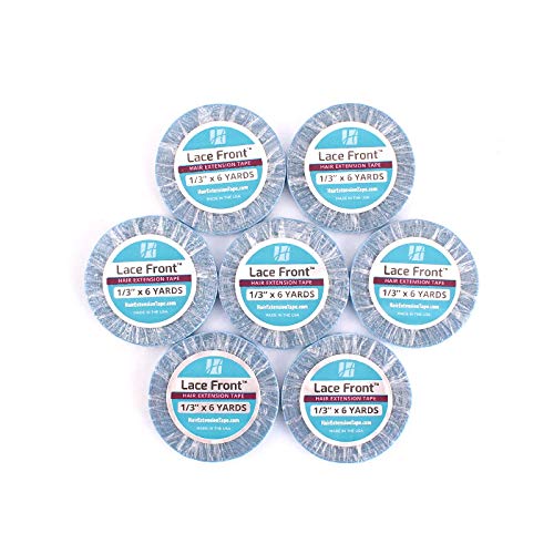 "Lace Front Support" Hair Extensions Tape Double Sided Roll Tapes Stickers Adhesive for Men Hair System Replacement Toupee Hair Extension Wig Bundles Hair Weave Closure(6 Yards & 0.8CM)