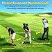 Retractable Golf Swing Trainer, Golf Grip Trainer for Right-Handed Golfers, Grip Correction & Swing Click Feedback Training Aid for Pre-Round Warm-Up Hitting & Chipping Practice Indoor & Outdoor Use