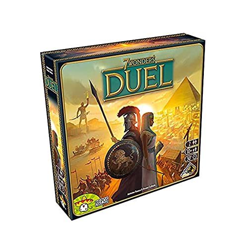 Asmodee, 7 Wonders Duel, Jogo de Tabuleiro de Estratégia, Idade +10, 2 jogadores, Partidas de até 30 minutos