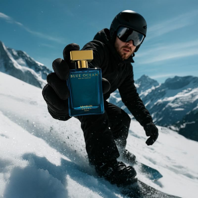 Image of Arabian Aroma Blue Ocean Eau de Parfum - Long Lasting Perfume for Man - Mens Perfumes Long Lasting - 50ml
