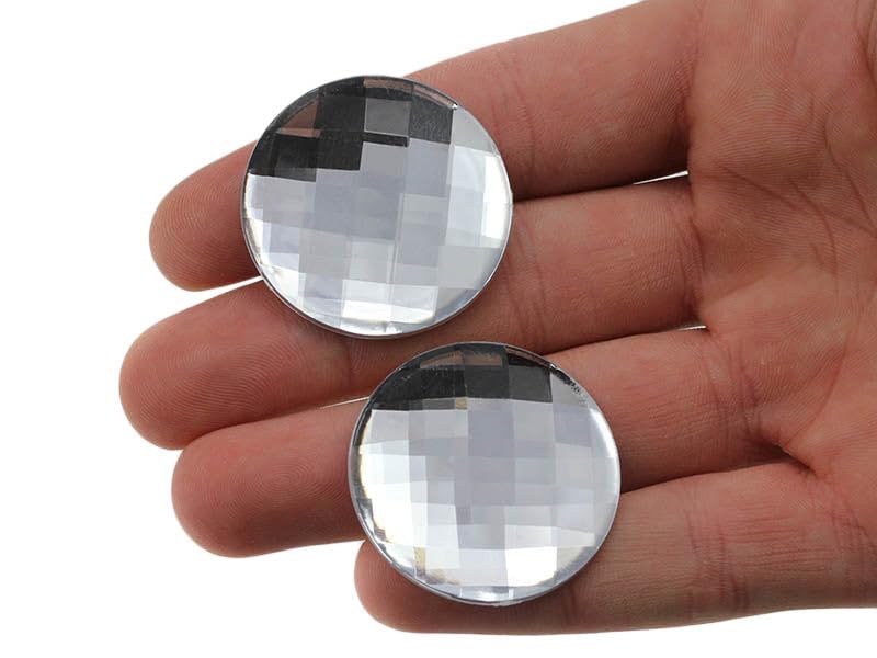 Allstarco 60mm Crystal Clear H102 Large Acrylic Flat Back