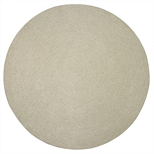 GGTT Handgewebt Jute Modernes Wohnzimmerstudie Runde Teppich Schlafzimmer Nachttisch Decke Schwenkstuhl Bodenmatte (Size : Diameter 40cm) Cover