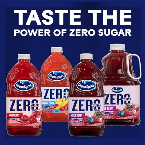 Image of Ocean Spray ZERO Sugar Tropical Punch Juice Drink, 64 Fl Oz Bottle