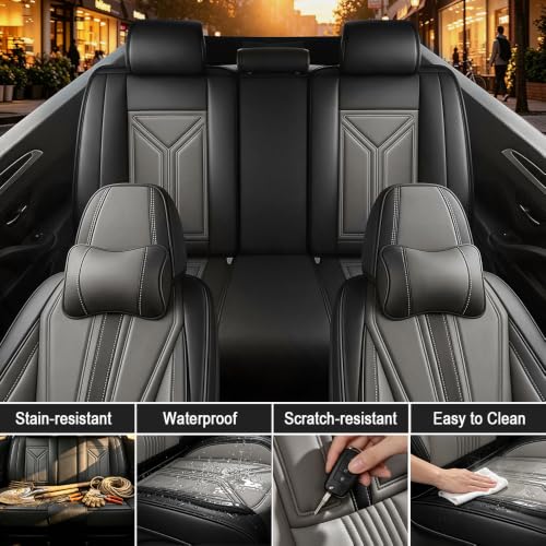 Image of Custom Car Seat Cover for Jeep Gladiator 2020-2026,Easy install,Black Gray