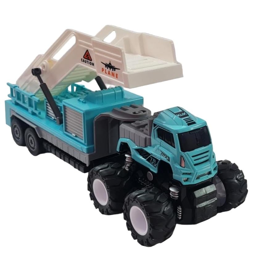 HALO NATION® Friction Powered 4 WD 1:43 Scale Big Wheel Metal DieCast Airport Ladder Truck Airplane Stair Trailer Truck Ladder Truck Carrier Truck (B0CXSSLR3G) Amazon Price History, Amazon Price Tracker