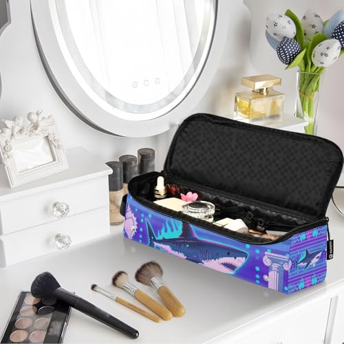 Bolso de viaje para herramientas de cabello para mujeres con estera resistente al calor para planchas, rizadores, secadores y organizador portátil miniatura 7