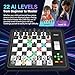 AI Adaptive Electronic Chess Set Game and App with Computer Chess Board, Smart Chess Board, Chess Set Board Game, Electronic Chess Game, LEDs, Built-in Battery, Great Partner for Play and Practice