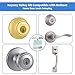 Rekey Kit for Kwikset, Complete 4-Tool DIY Set with Brass Bottom Pins (1-6, 50 Each) for Home Door Lock Rekeying