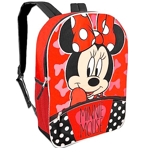 Disney-Minnie-Mouse-Backpack-for-Girls-Kids-3-Pc-Back-to-School-Bundle-With-16-Minnie-School-Bag-Water-Bottle-Stickers Disney Minnie Mouse Backpack for Girls Kids 3 Pc Back to School Bundle With 16 Minnie School Bag Water Bottle Stickers