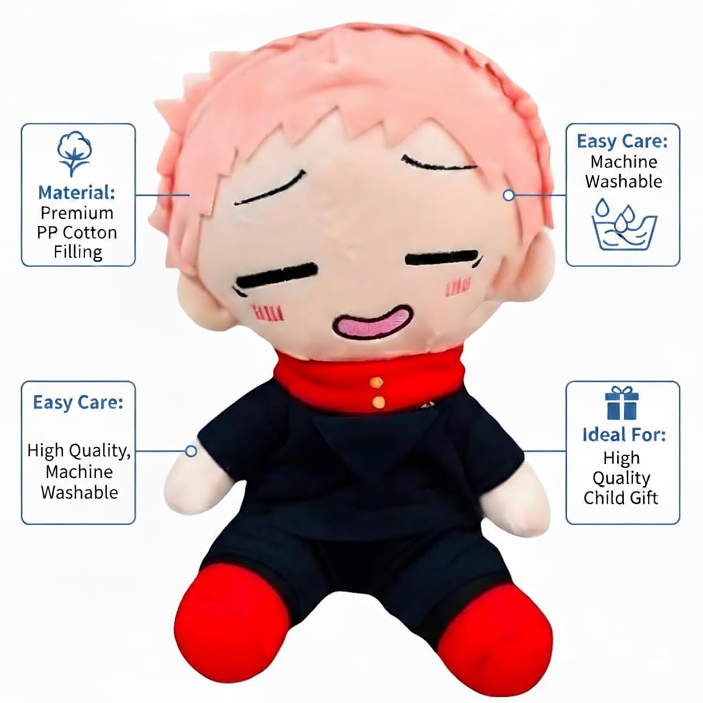 Club Mocchi Mocchi- Suya Suya Sleeping Friend Jujutsu Kaisen Plush Yuji Itadori Figure Plush Collectible Jjk Figure Squish