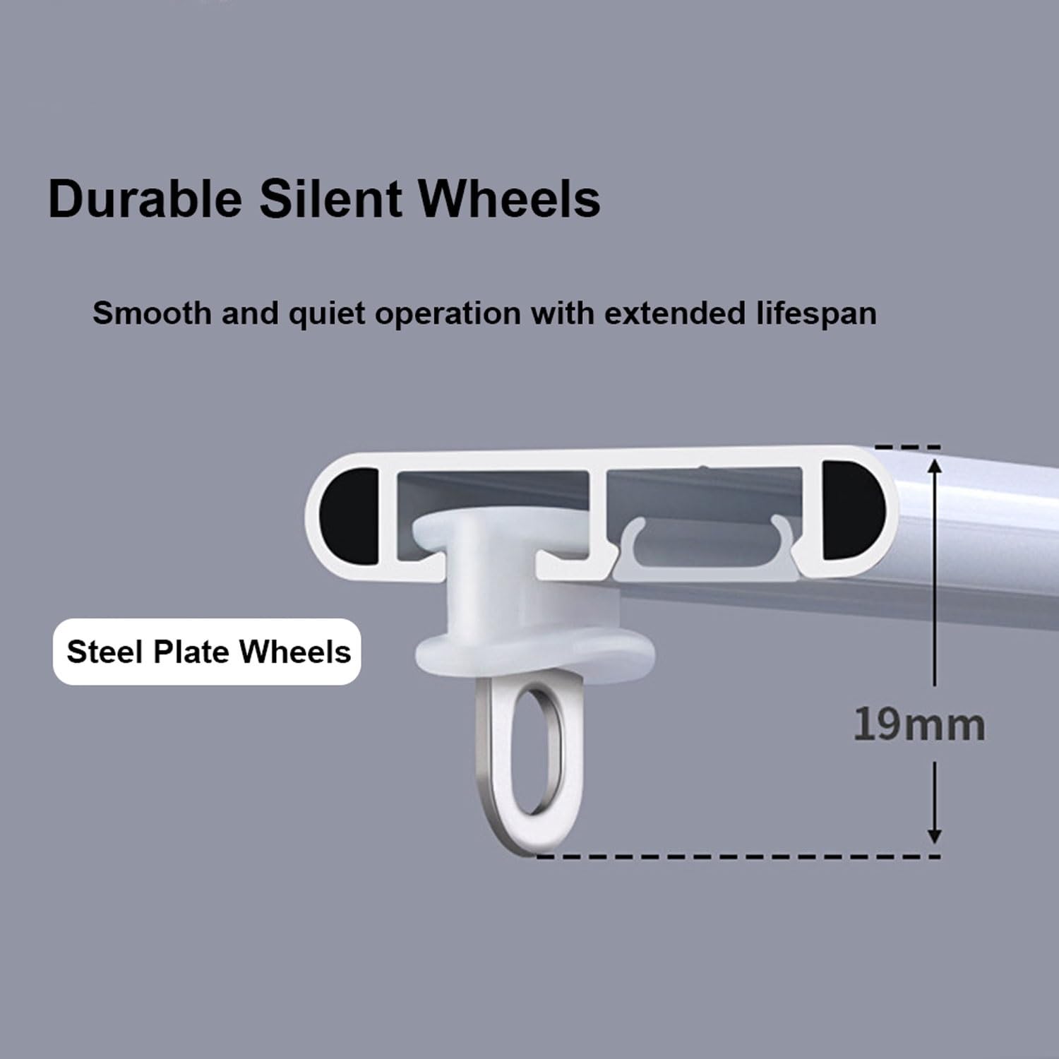 Aluminium Curtain Rail Gardinenstange Vorhang Schiene Vorhangschiene Deckenschiene for Fenster Und Raumteiler Gardinen Einfach Zu Installierende(White,300cm/9.8FT)