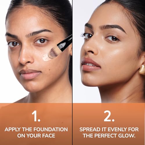 Image of Mila Beaute Longwear Weightless Foundation | Matt Finish With SPF 15 and Vitamin E | Water Resistant Buildable Formula & Super Light | Liquid Foundation | Shade - (101 Classic Ivory, 30ml) (Pack of 2)