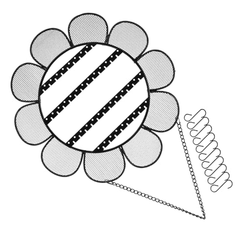 VILLFUL Colgador De Joyas De Hierro Con Forma De Girasol, Organizador De Joyas Para Montar En La Pared, Organizador De Exhibición De Aretes, Soporte Para Aretes, Colgador De Exhibición De