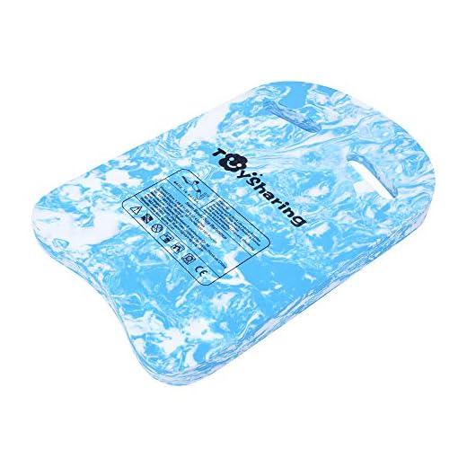 TOYSHARING Kickboard Foam Swim Board Easy Grip Pool Kick Boards Durable Swim Kick Boards Easy Learning Safety Kickboard for Pool Swimmers Adult Kids Child Training Blue