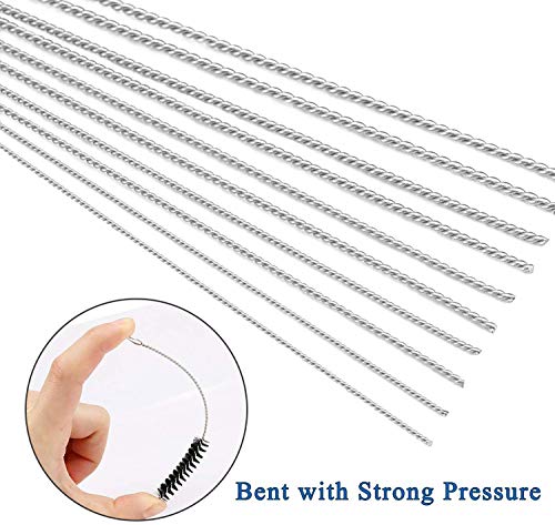 Desin Carburetor Carbon Dirt Jet Cleaner Tool Kit 18 Cleaning Needles With 12 Brush And 2 Throttle Wrench #TOP2