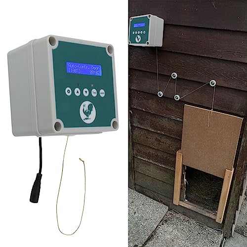 Controlador de puerta de gallinero para proteger aves desde casa con mando 4