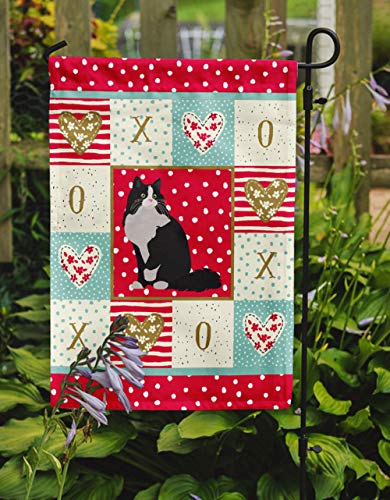 Ragamuffin Cat Love garden flags d'extérieur multicolore pour décoration de pelouse