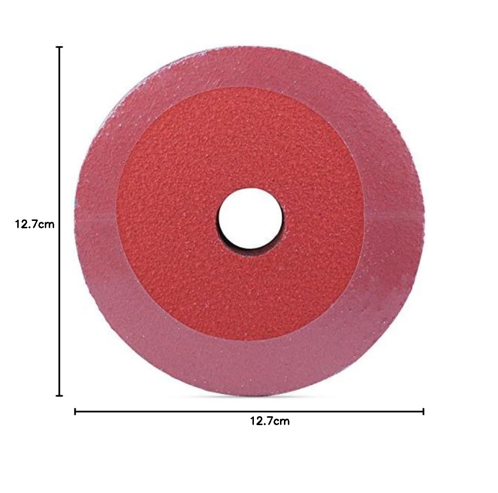 Disco de lija de fibra de resina de cerámica negra Hawk, grano 60, 12,7 cm x 2,2 cm, paquete de 25