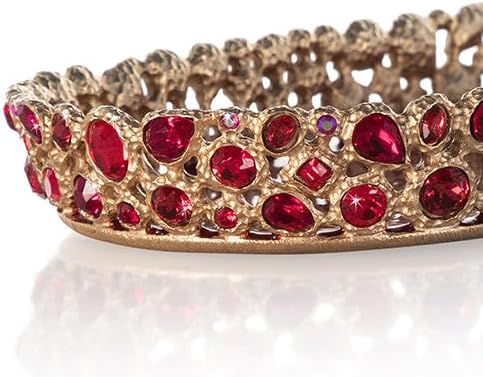 Jay Strongwater Julius Bejeweled Tray - Ruby - SDH2554-224