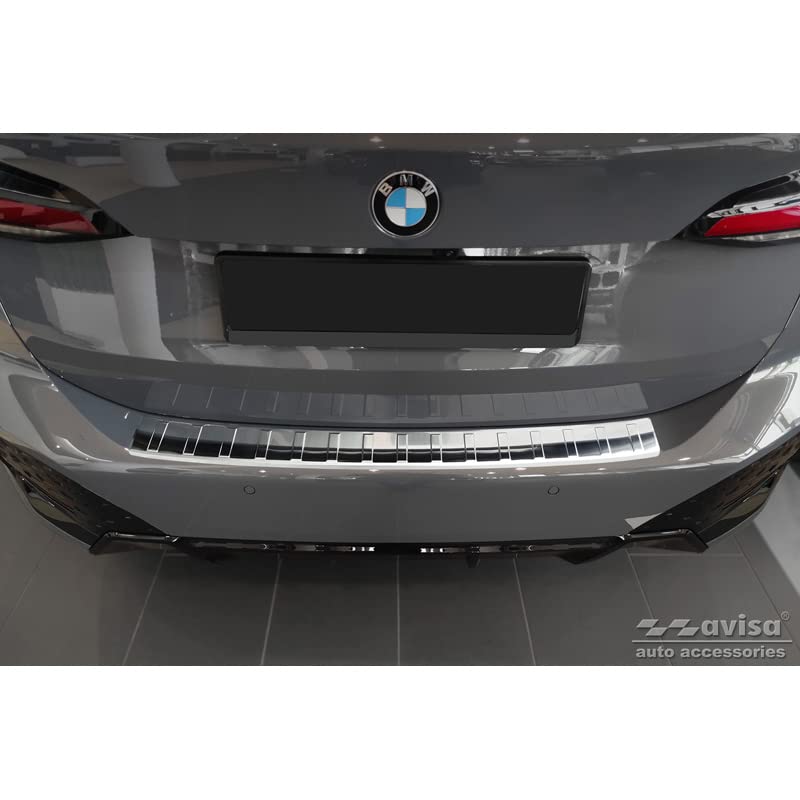Avisa Protector del Parachoques Trasero Inoxidable Compatible con BMW Serie 2 Active Tourer U06 2021- 'Ribs'