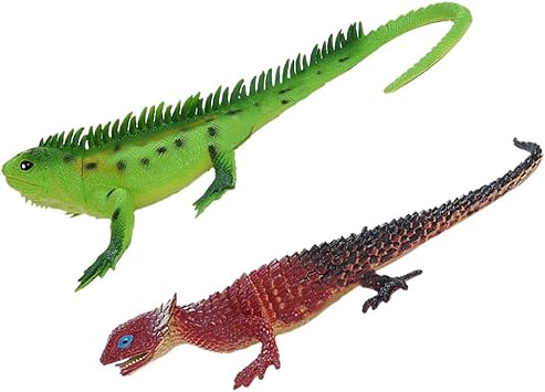 Amazon ソフトゴム製 リザード トカゲモデル 爬虫類動物模型 フィギュアおもちゃ 教育玩具 全2点 プラモデル 通販