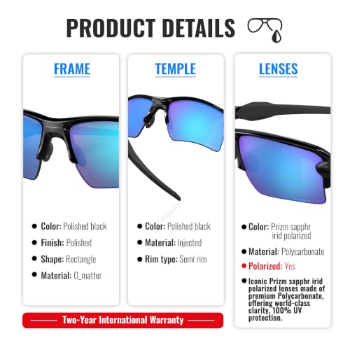 Image of Oakley FLAK 2.0 XL OO9188 Rectangle Sunglasses With Official Eyewear Kit | Men's & Women's Sunglasses