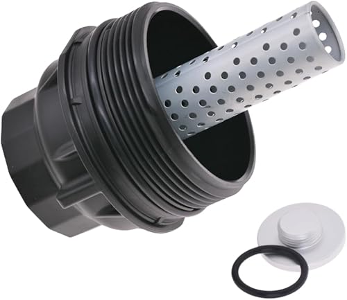 Conjunto de tapa de carcasa del filtro de aceite del motor con enchufe 15620-0S010 15620-38010 Reemplazo para Toyota Land Cruiser 2008-2020, Toyota