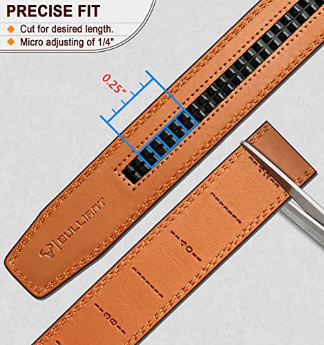 BULLIANT Men Belt Customizing-Ratchet Belts Strap Buckle Individual For Repalcement or Self-Assembling 1 3/8"-Cut for Fit3