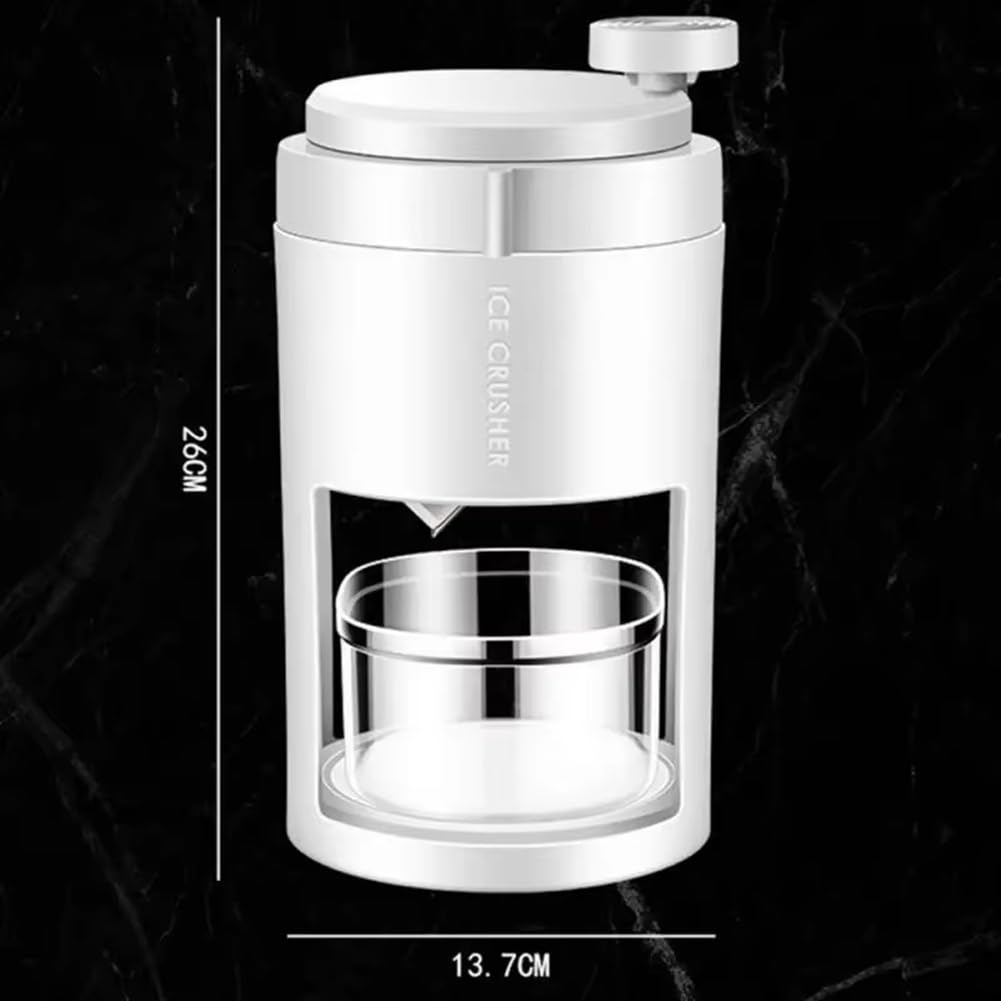 Trituradora de Hielo Manual Portátil, Máquina para Hacer Batidos Multifunción, Máquina Afeitar de Hielo de Mano para la Cocina del Hogar, Herramienta Compacta para Romper Granizo
