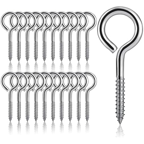 BRTNUP 20Pcs Heavy Duty Screw Hooks Cover