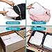 Cambond Compression Packing Cubes for Travel Women - 4 Pack Lightweight Expandable Luggage Packing Organizers Travel Essentials Accassories Bags Compression Cubes for Carry on Suitcases, White