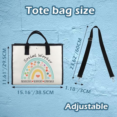 XYANFA Social Worker Tote Bag Social Worker Appreciation Gifts Counselor Msw Graduation Gift Lmsw Tote Bag2